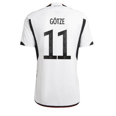Moški Nogometni dresi Nemčija Mario Gotze #11 Domači SP 2022 Kratek Rokav